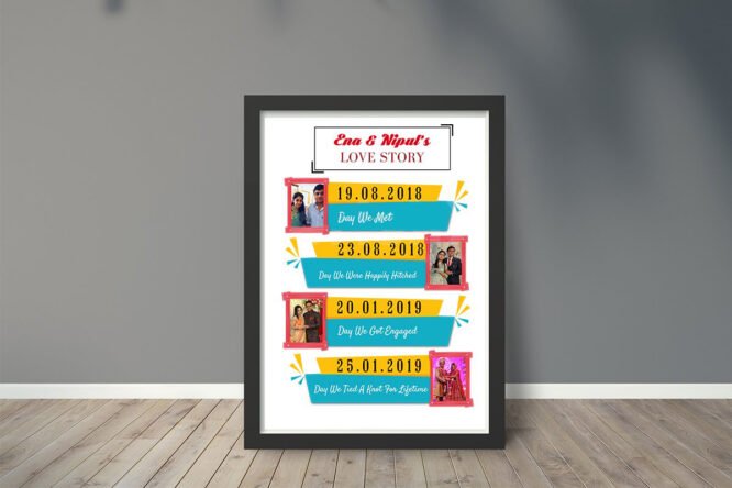 Customized Love Story Frame - Image 2